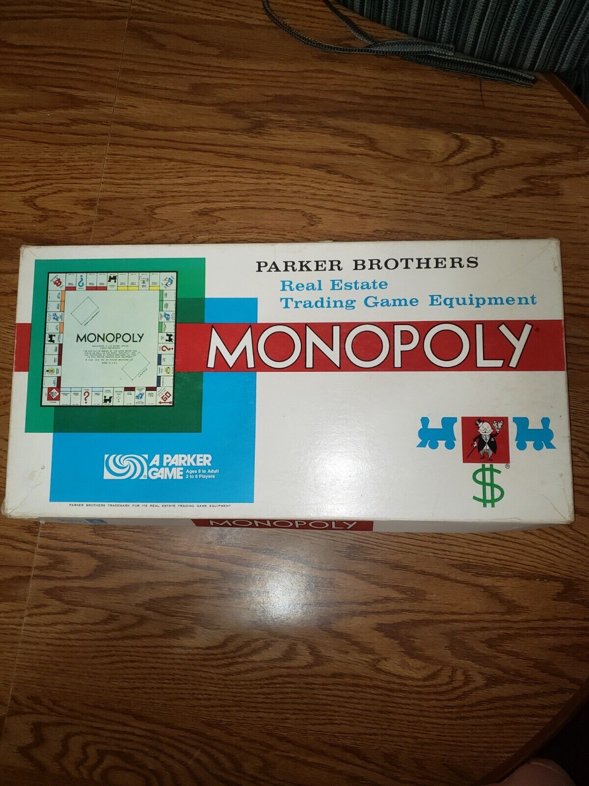 Vintage 1961 Monopoly Board Game Parker Brothers Original 1 Piece Missing