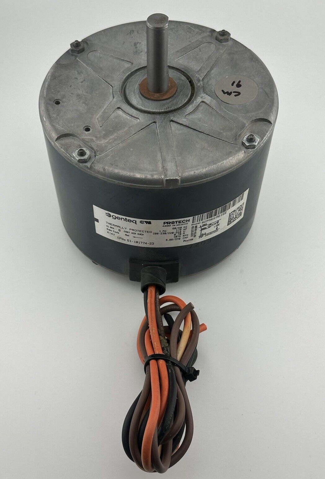 Rheem 51-101774-23 1/8 HP Condenser Fan Motor 5KCP39CGAG15S RPM 1075