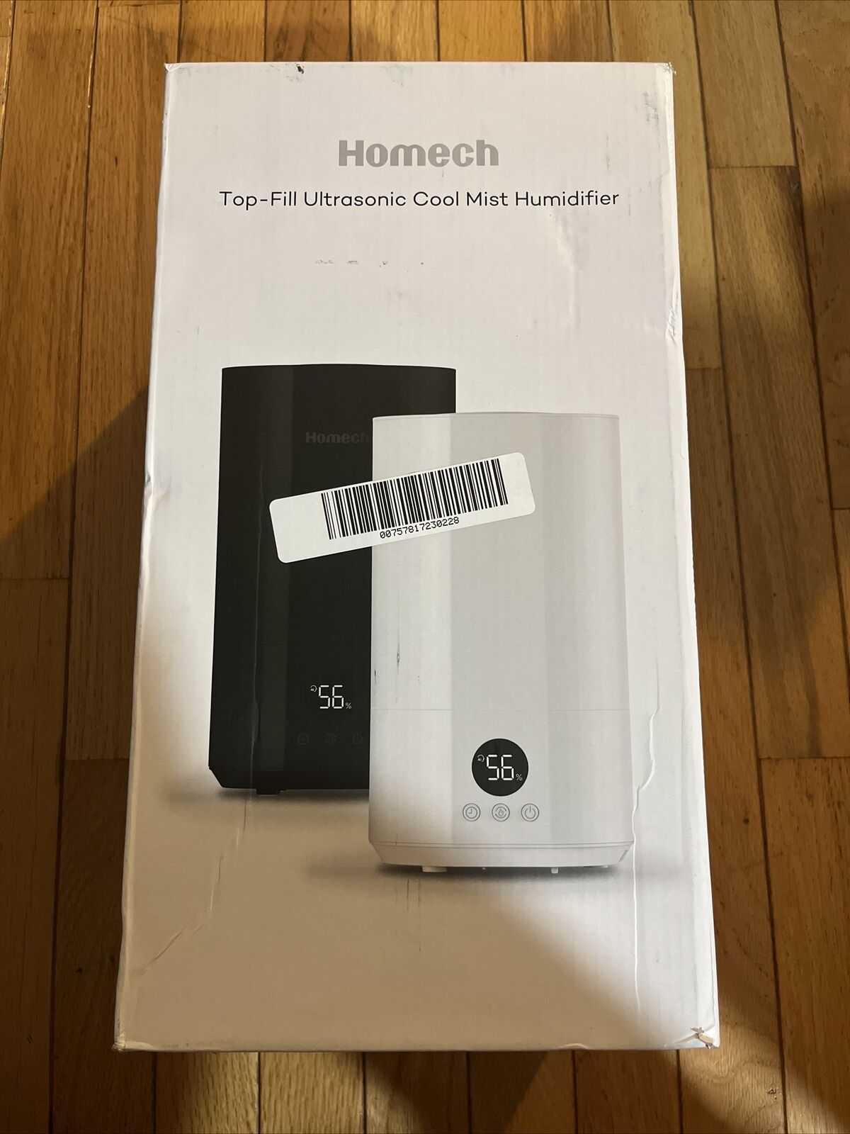 Homech Top Fill Ultrasonic Cool Mist Humidifiers 4L Quiet