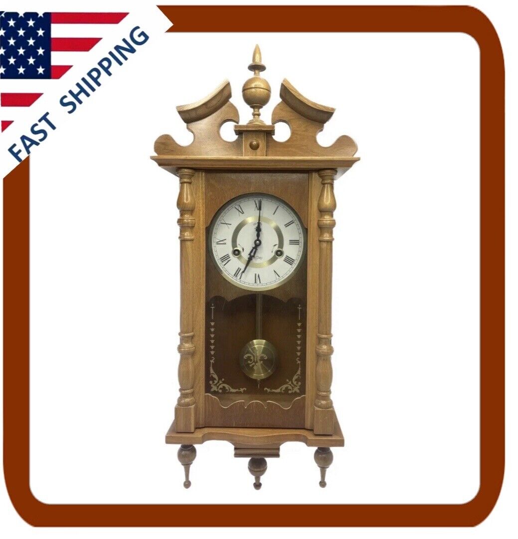 Vintage 31 Day Half Hour Chimes Polaris Wall Clock