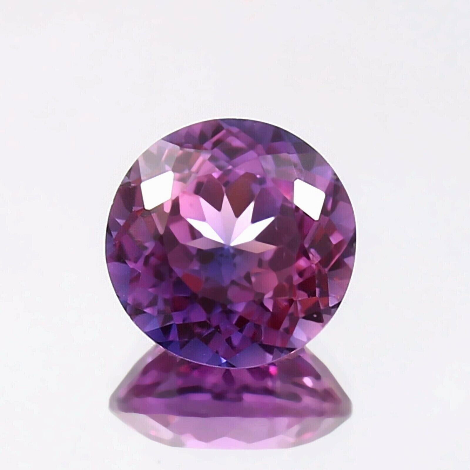 AAA Grade Natural Ceylon Purple Pink Sapphire 10x10 MM Round Cut Loose Gemstone