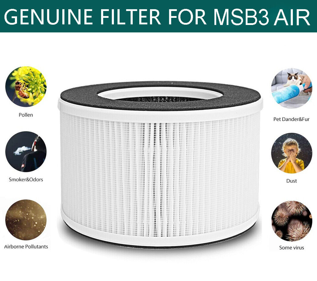Original True HEPA &Activated Carbon Replacement Filter for MSB3 Air Purifier