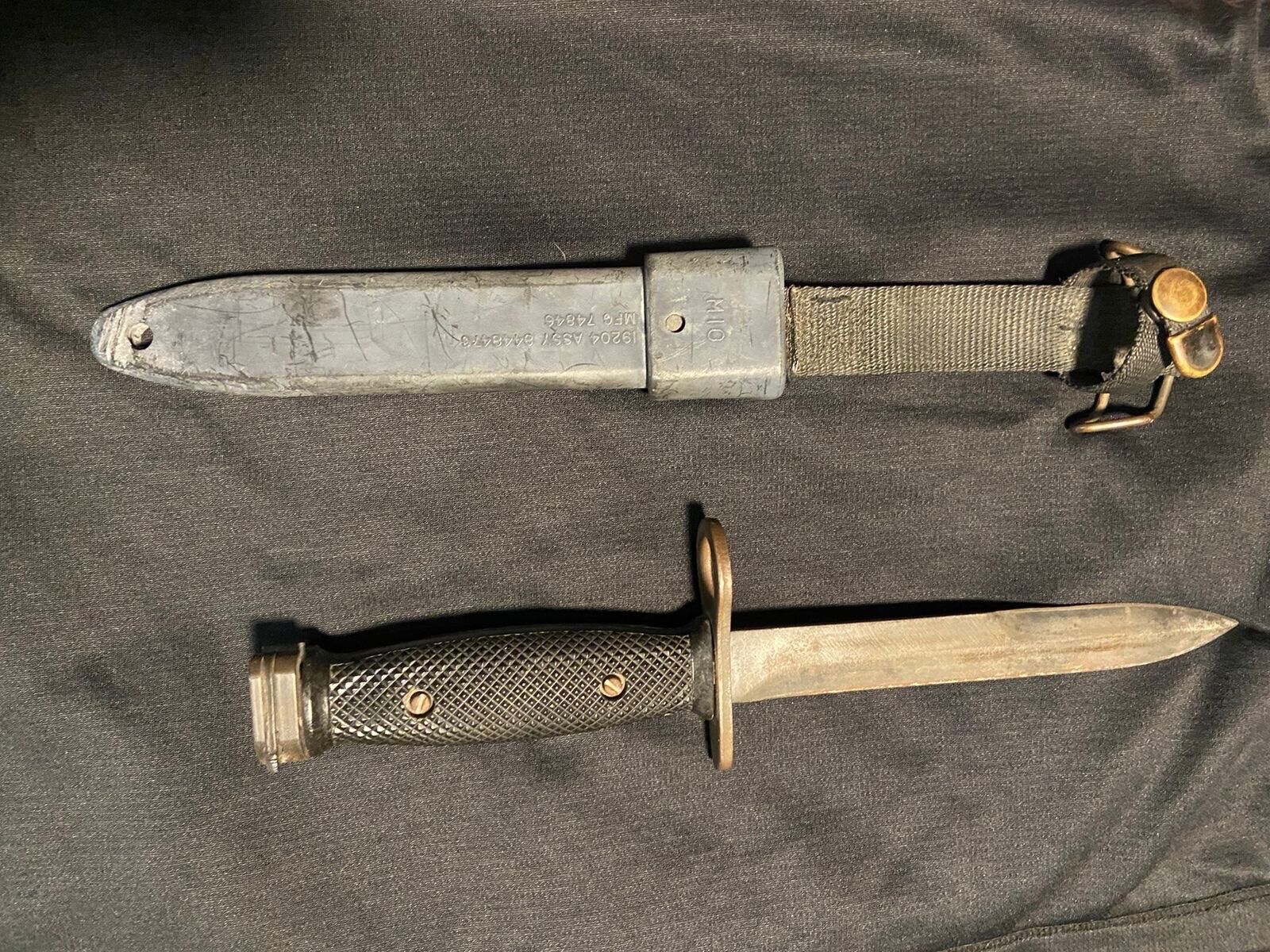 Military Bayonet Knife M7 With Scabbard USAM10