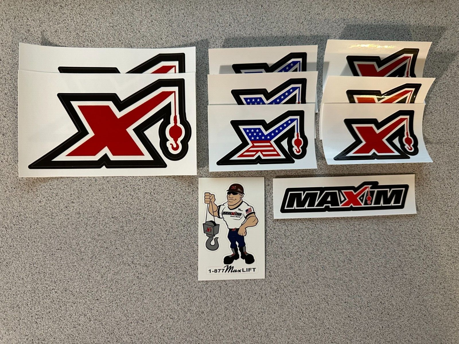 Maxim Crane Stickers 10 pack  ( style C)