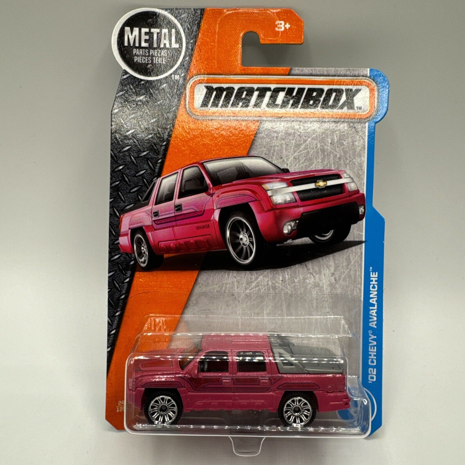 2017 Matchbox ‘02 Chevy Avalanche Pink Mbx Adventure City New Sealed