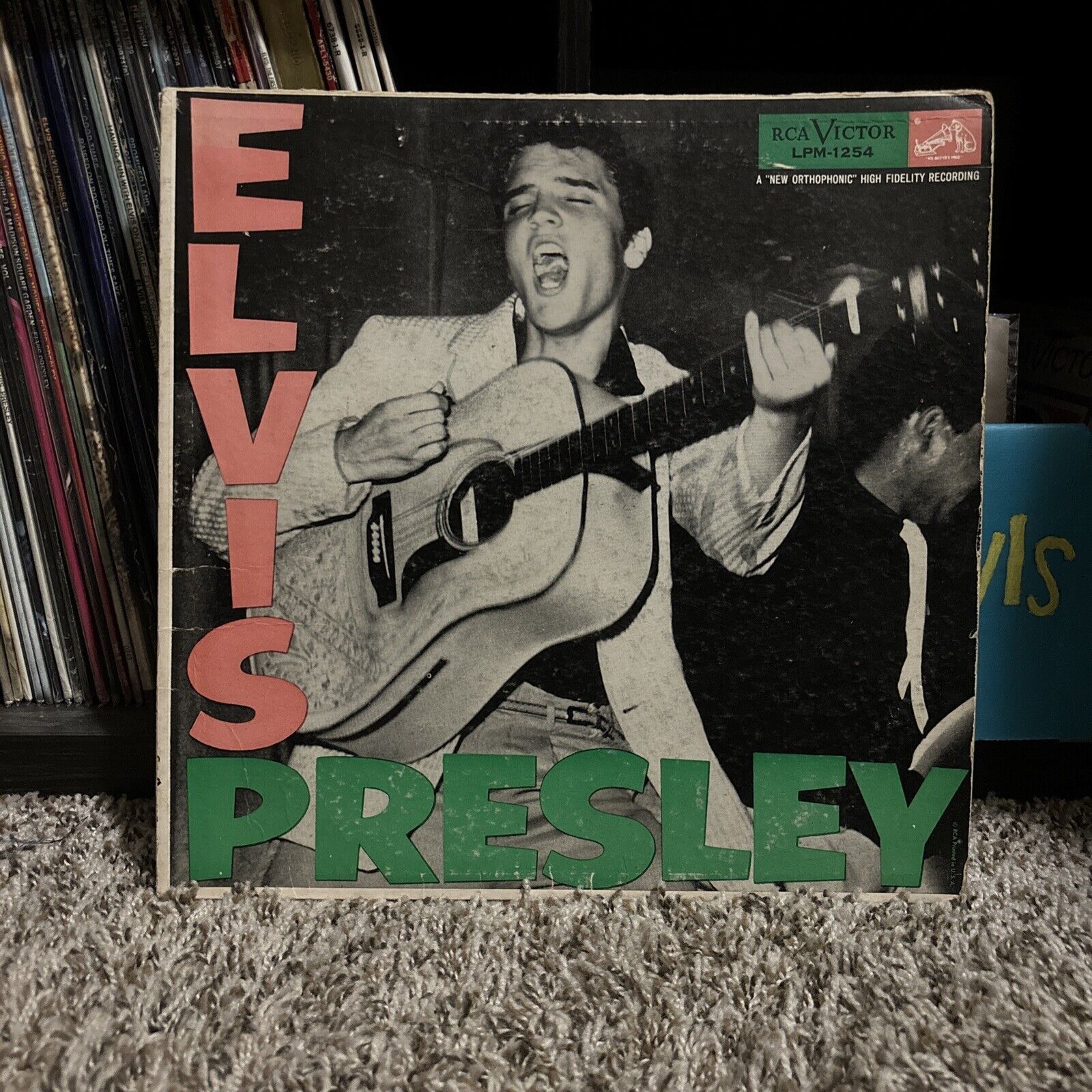 ELVIS PRESLEY Self Titled Vinyl 33 RPM Record 1st LP Album LPM-1254