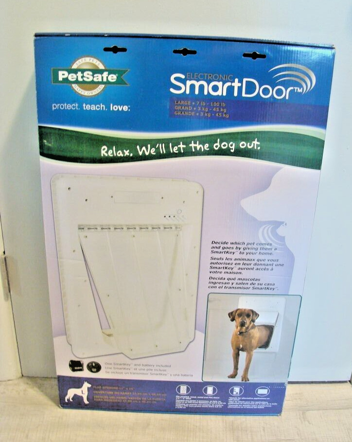 PetSafe Electronic Smart Automatic Pet Dog Door Large up to 100lbs Ppa11-10709