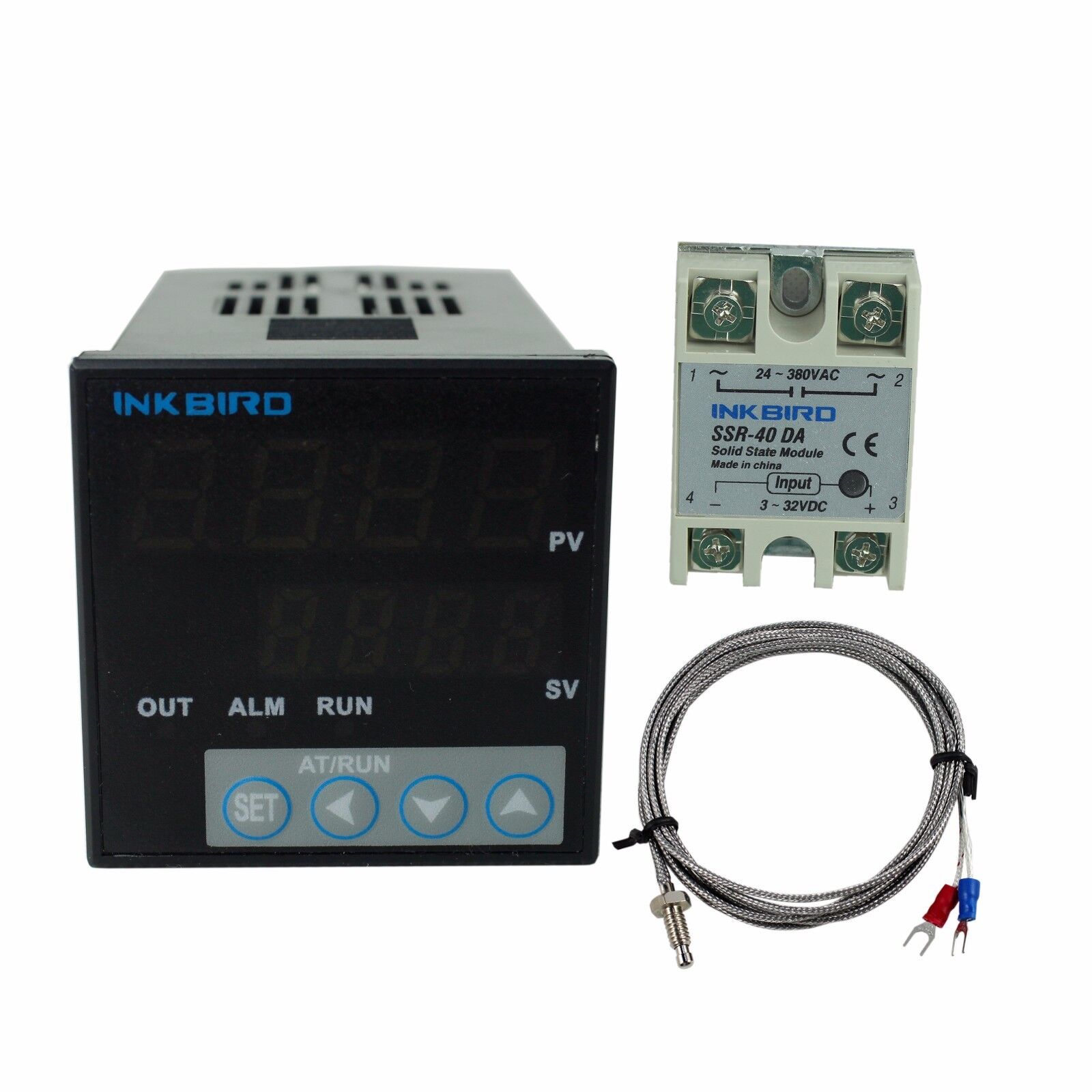 Inkbird Digital PID Temperature Controller 106VH + K SENSOR + 40A SSR 100-240V 