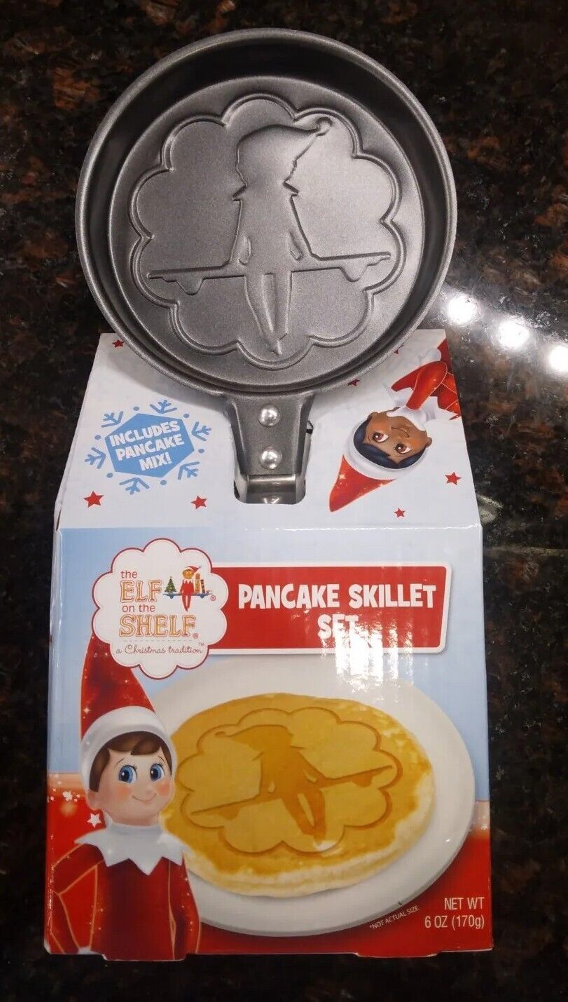 Elf on the Shelf Christmas Pancake Skillet Set - Includes Skillet & Pancake Mix 
