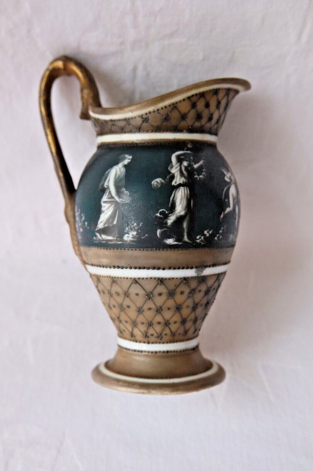 Antique Dresden Richard Klemm cream jug/vase c 1890