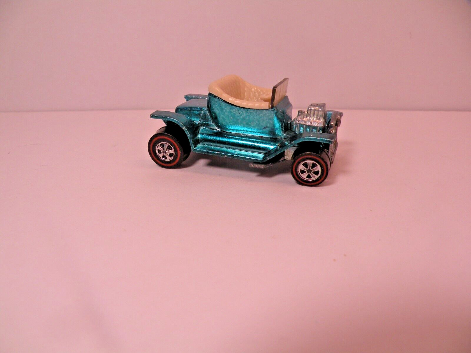 Vintage 1968 Mattel Hot Wheels Redline Aqua Blue Hot Heap