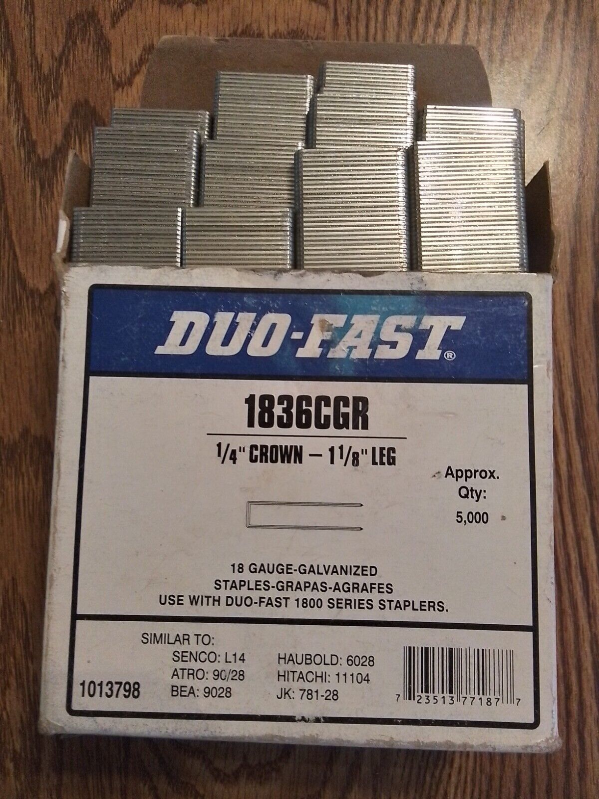 Duo-Fast Staples Part Number 1836CGR 1/4\