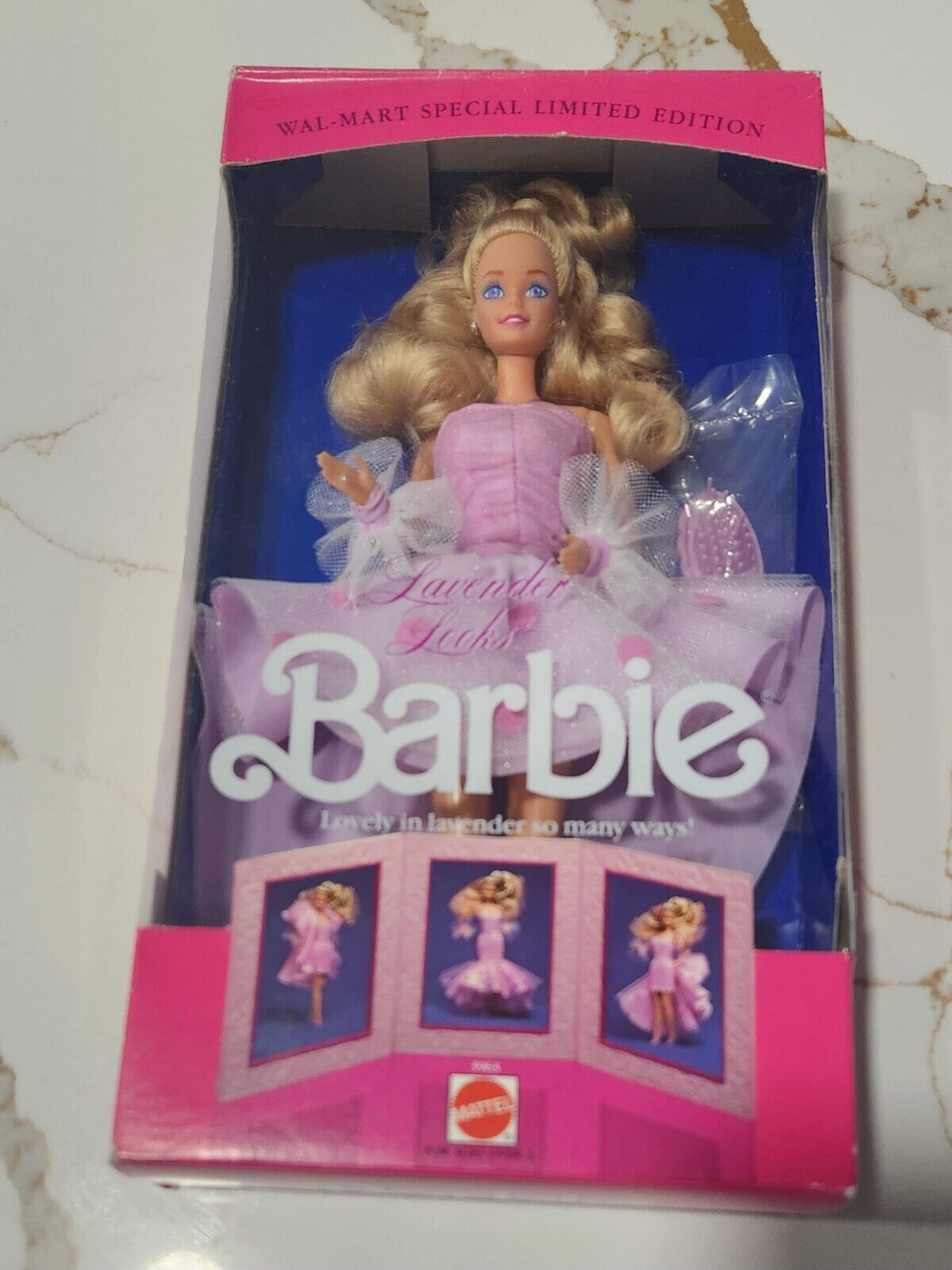 Vintage Mattel 1989 Wal-Mart Lavender Looks Barbie #3963 NIB SUPER CUTE