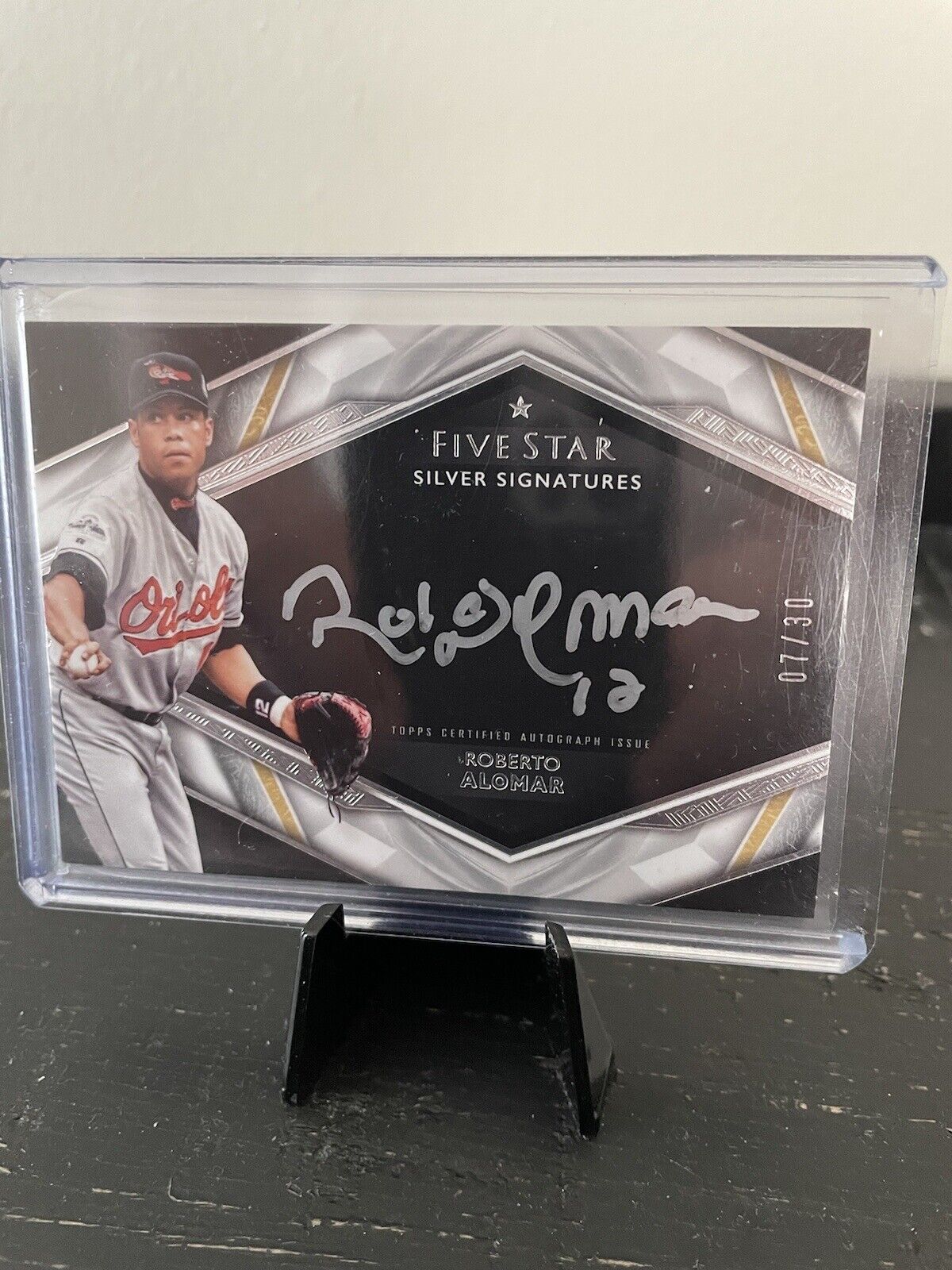 Roberto Alomar 2019 Topps Five Star Silver Signature 7/30  - Cooperstown Coll.