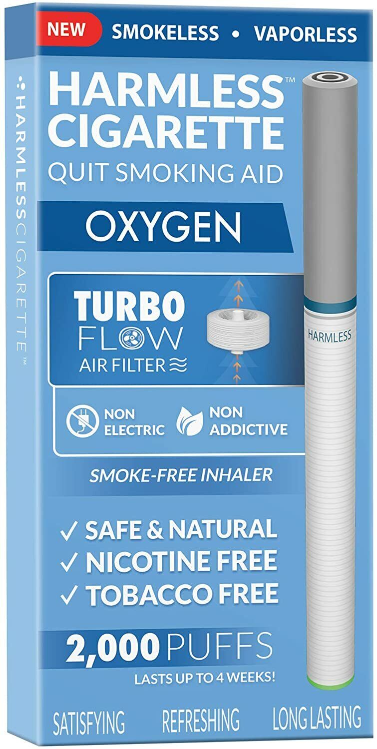 Harmless Cigarettes Quit Smoking Oxygen Kit Replace Nicotine Patches & Filter