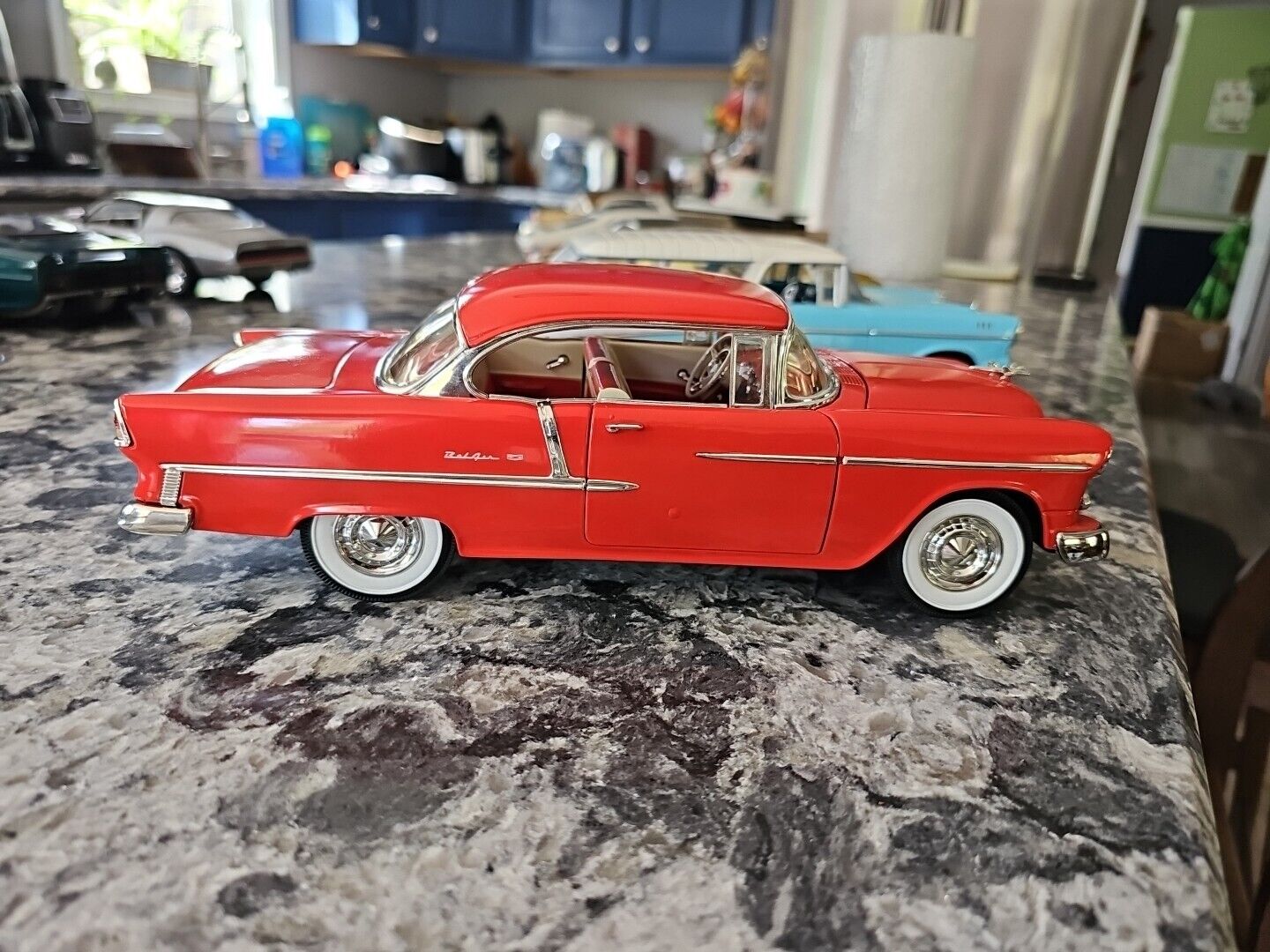 ERTL Collectibles American Muscle  1955 Chevrolet Bel Air  Red  1:18 Diecast