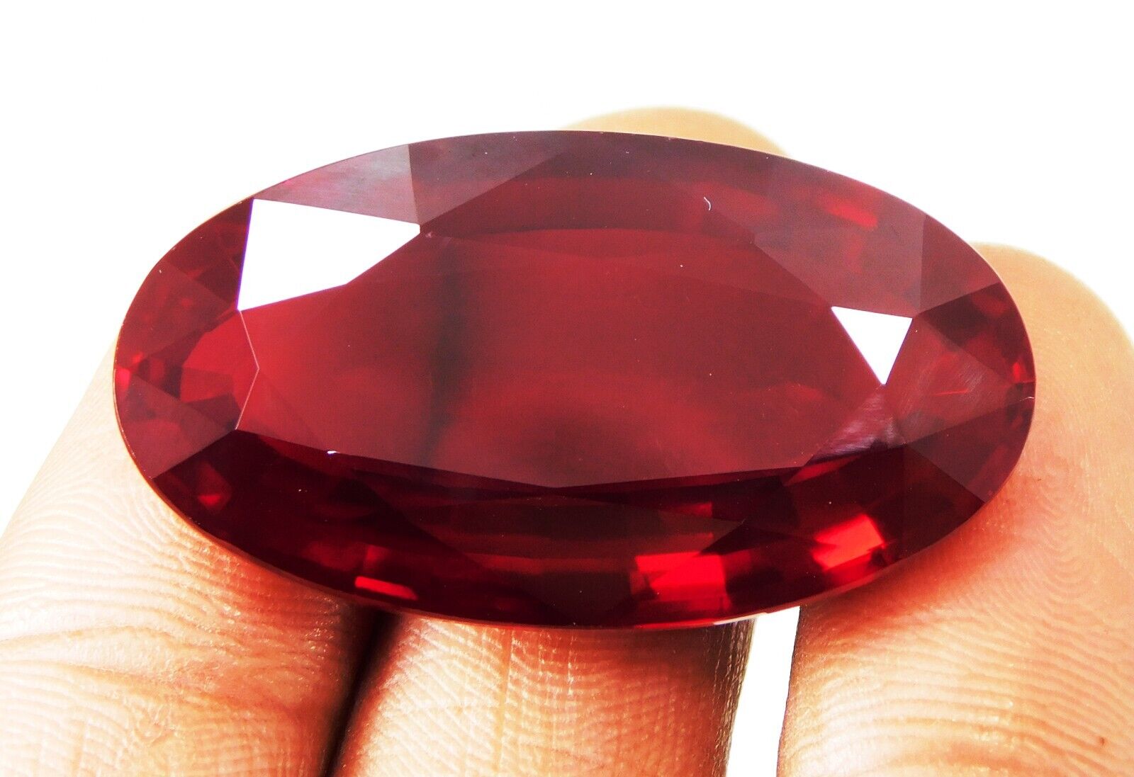 Pigeon Blood Red Ruby 89.30 Ct Beautiful Genuine Oval \