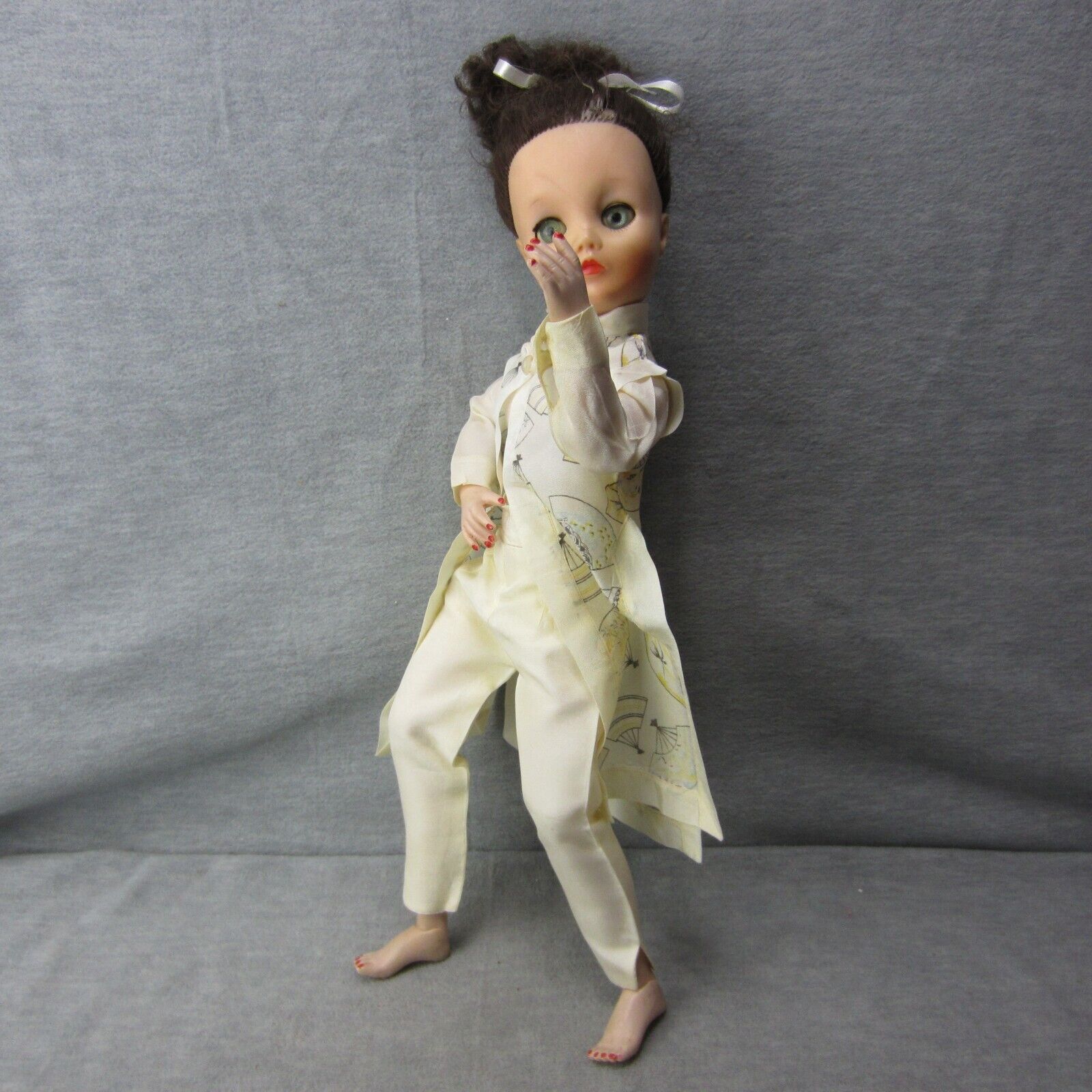 Vintage Uneeda Dollikin Fashion Doll Articulated 18in TLC Hair 2s
