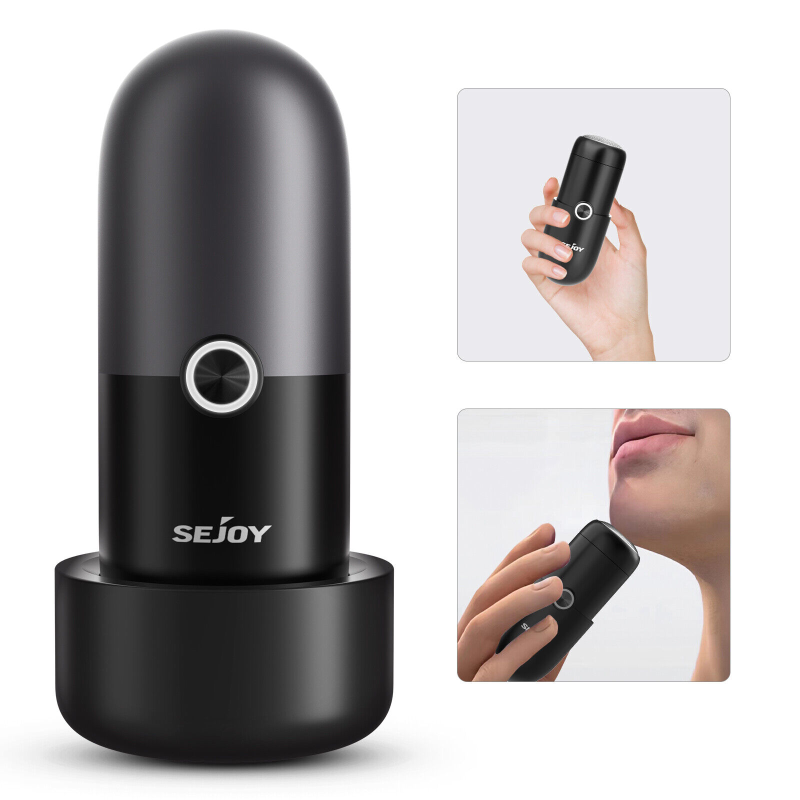 SEJOY Capsule electric shaver Mini shaver with stand Men\'s portable
