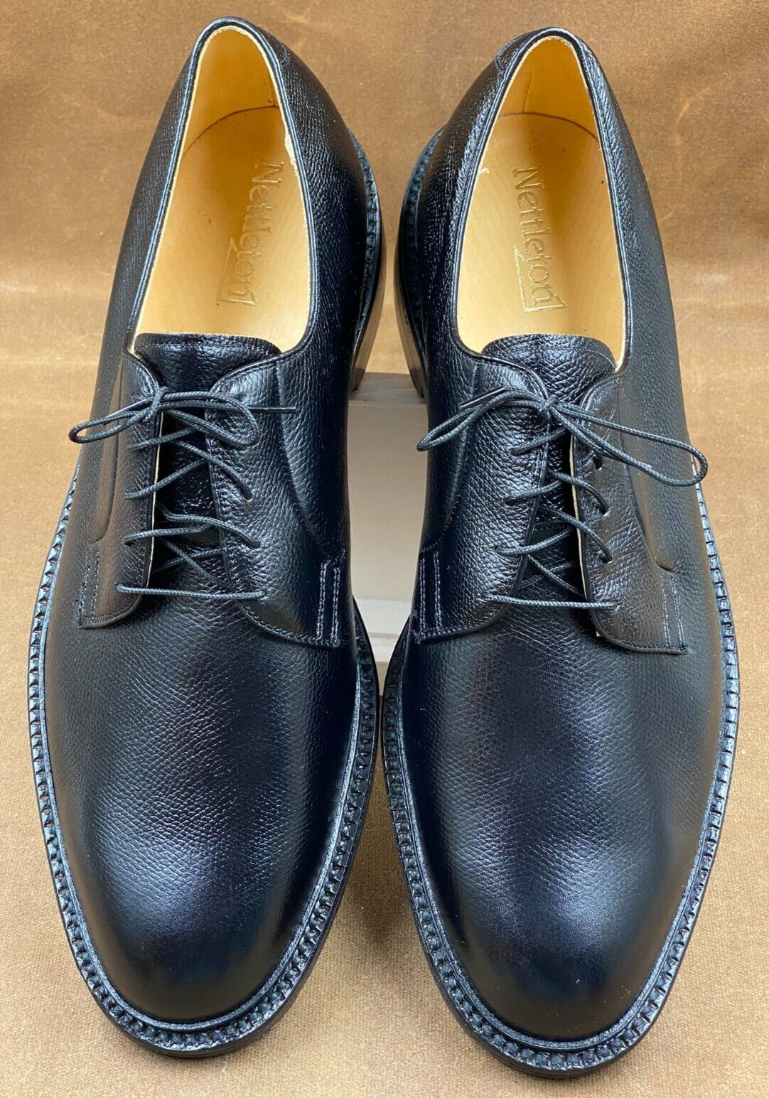 1980\'s - 12 C - Vintage Men\'s Nettleton Trad. Leather Shoes Oxfords - NICE