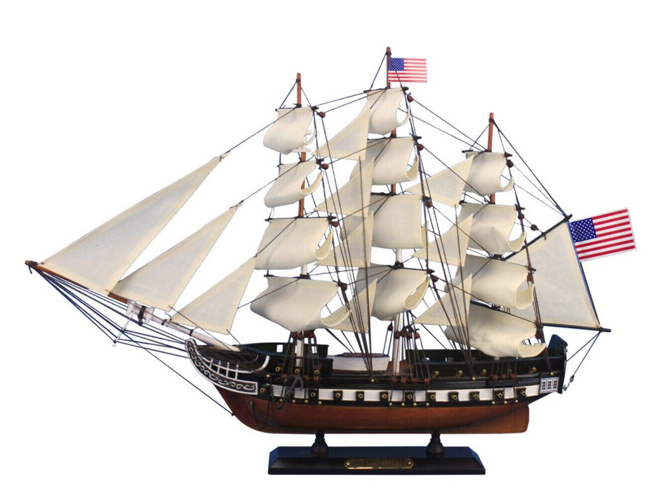 Wooden USS Constitution Tall Model Ship 24\