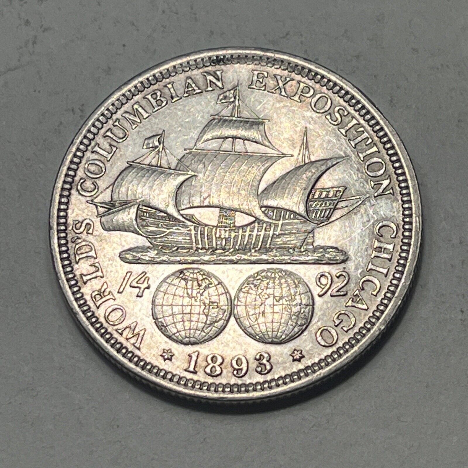 1893 Columbian Expo Silver Commemorative Half Dollar