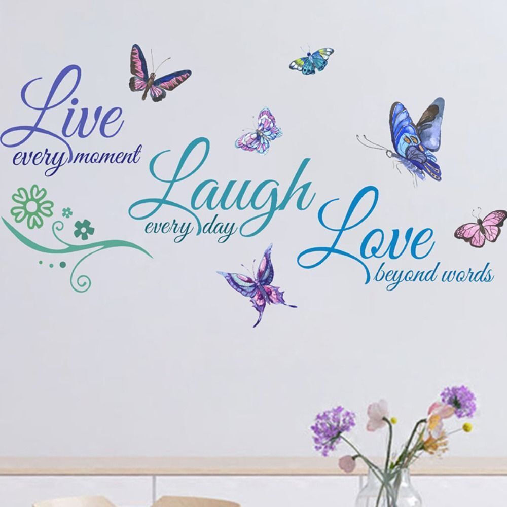 Quotes Bedroom Wall Stickers Live Laugh Love Home Decor Wall Decal