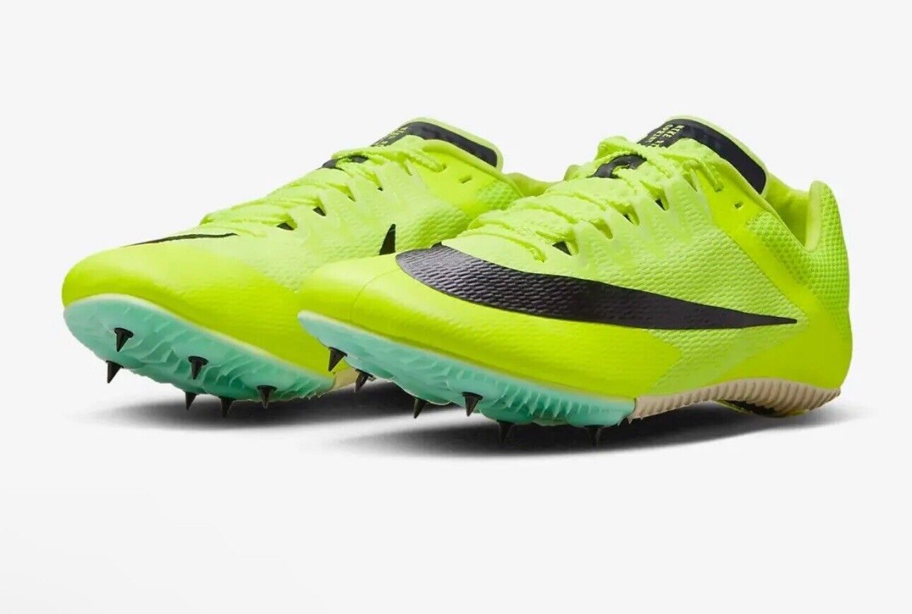 Nike Zoom Rival Sprint Volt Sprinting Track & Field Spikes Men\'s Size 12 NEW