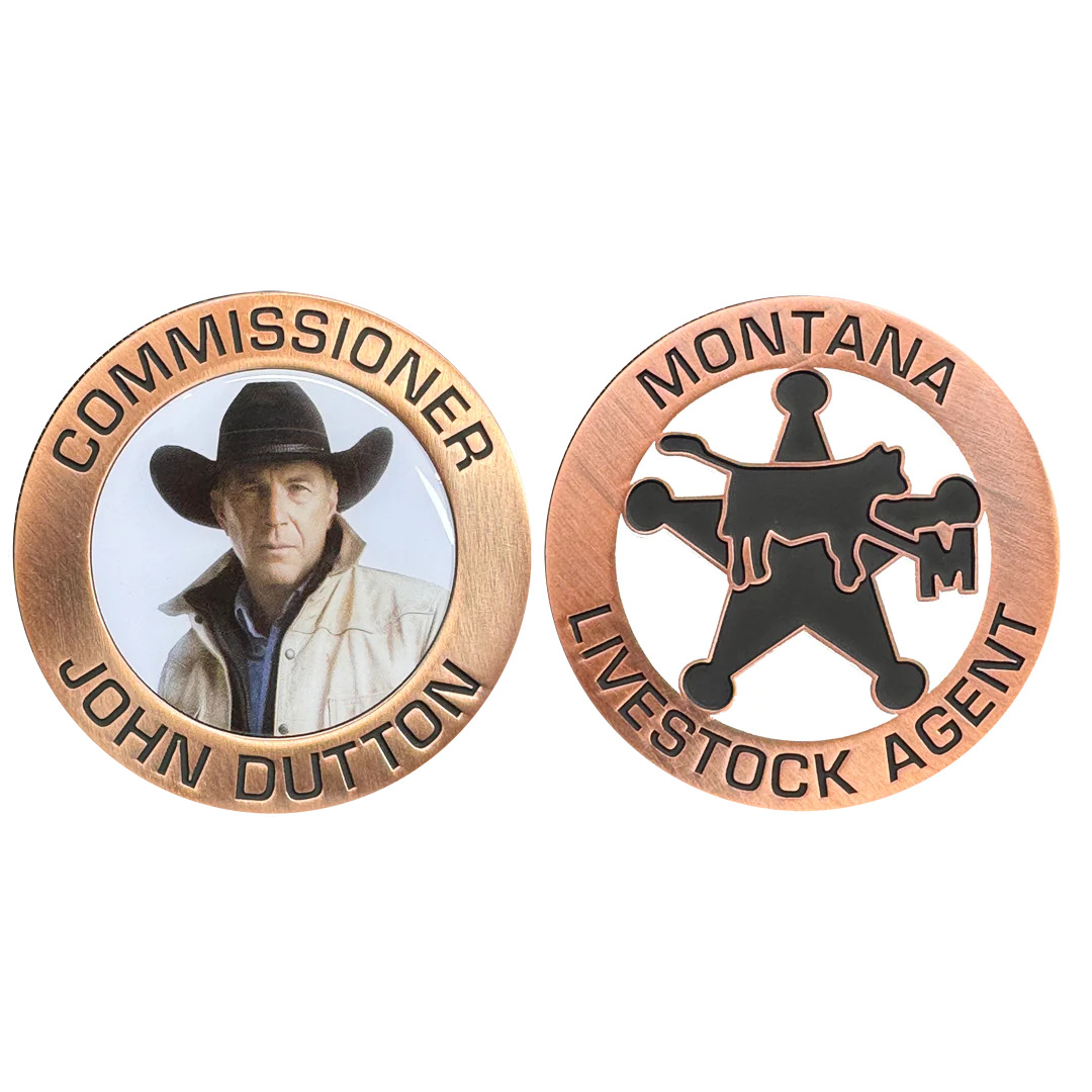 BL18-008 Montana Livestock Association Agent Challenge Coin Yellowstone Commissi