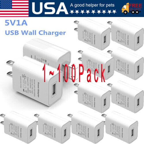 Universal 5V 1A US Plug USB AC Wall Charger Power Adapter For Smart Phone Lot