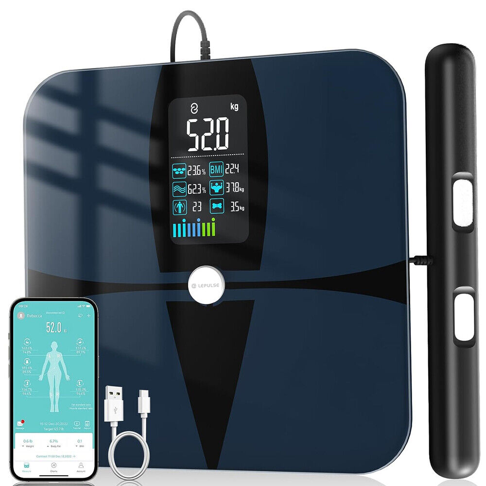 Refurbished 8 Electrode Body Fat Scale Upgraded Full Body Composition Analysis