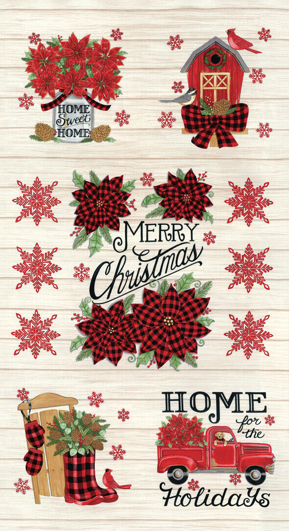 Home Sweet Holidays Panel by Deb Strain for Moda 24\
