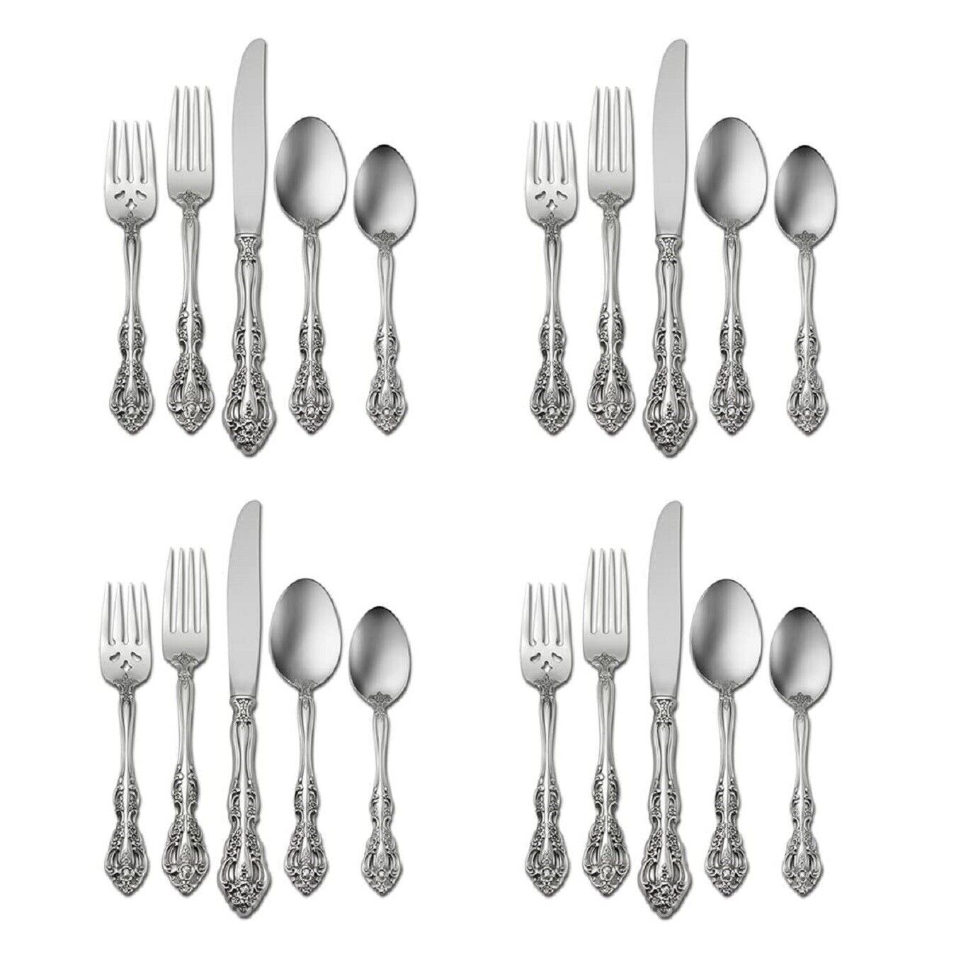 Oneida Michelangelo 18/10 Stainless Steel 20pc. Flatware Set (Service for Four)