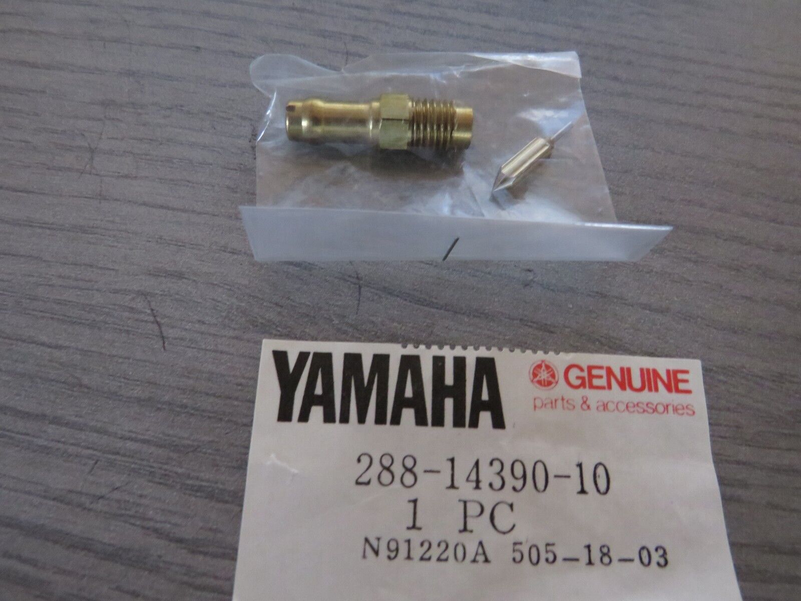 NOS Yamaha 1971 JT1 1972 JT2 NEEDLE VALVE ASSEMBLY CARB 288-14390-10-00  OM19