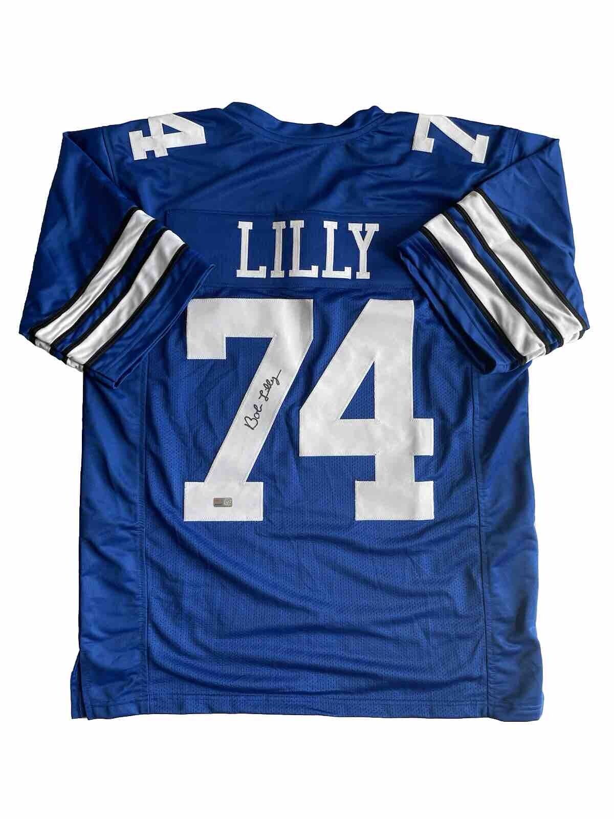 Bob Lilly Signed Dallas Cowboys Official XL Jersey Tristar Certified
