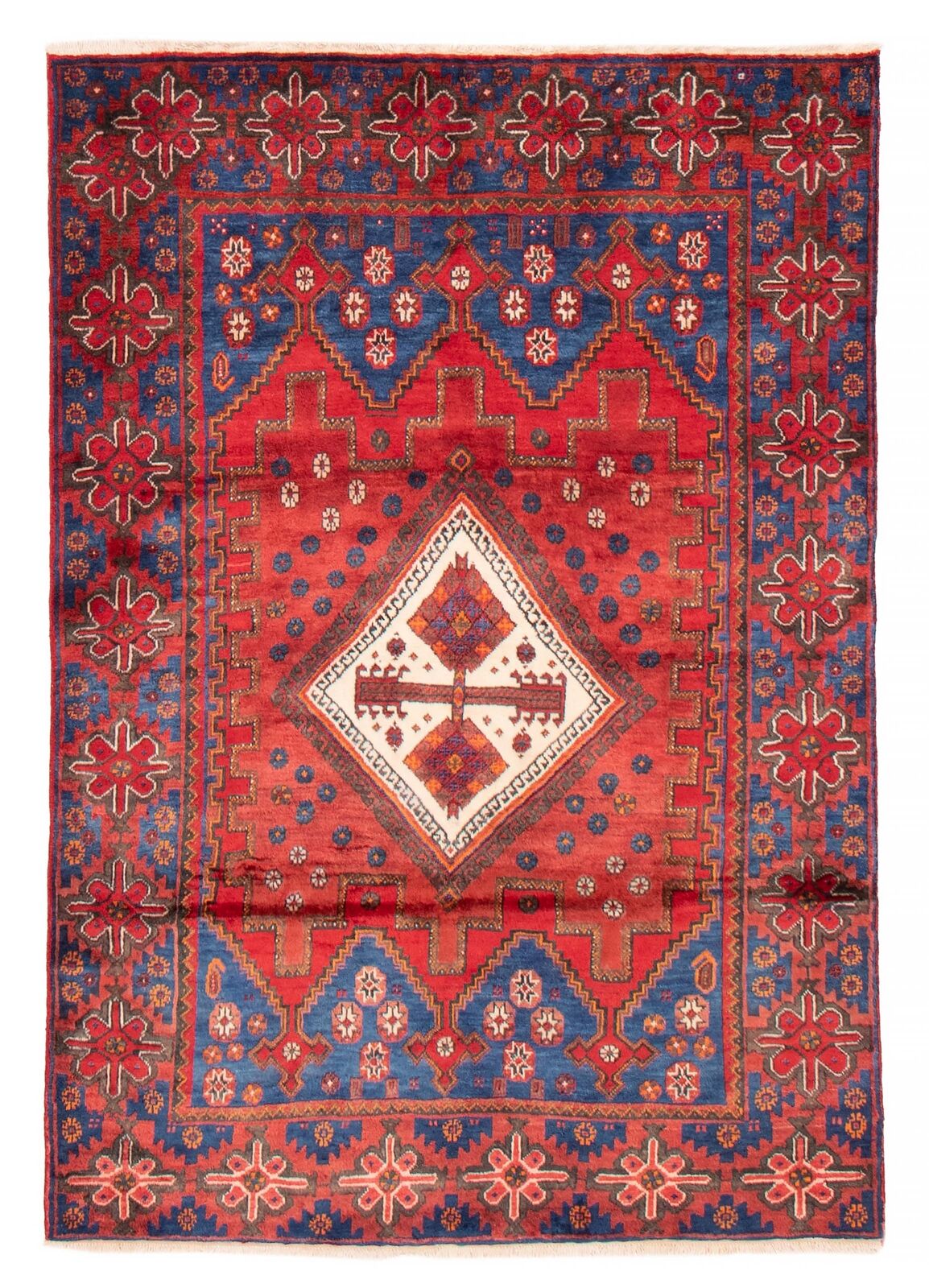 Vintage Hand-Knotted Area Rug 4\'11\