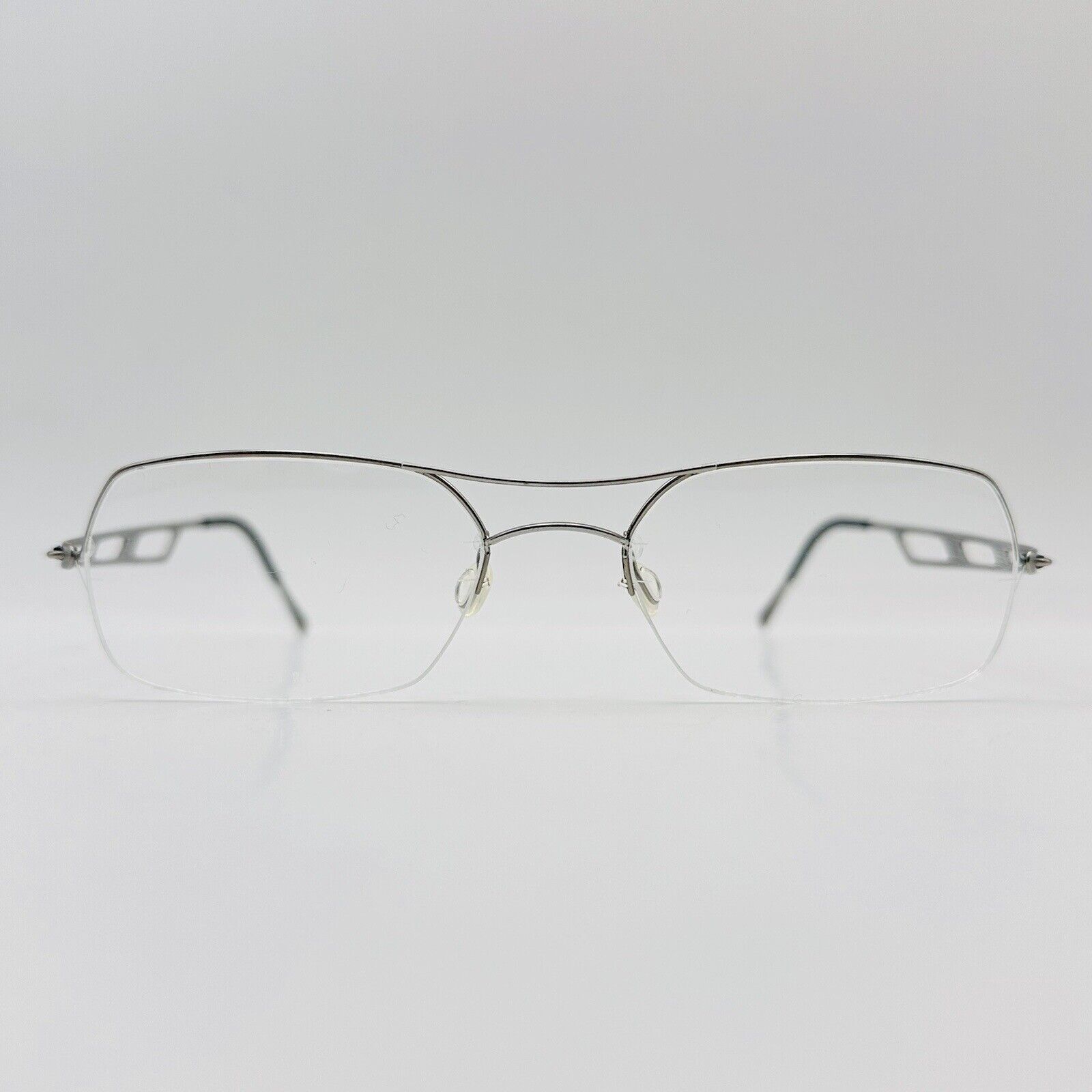 Lindberg eyeglasses Men Ladies Angular Silver Strip Titanium Mod 3002 P10 49/17