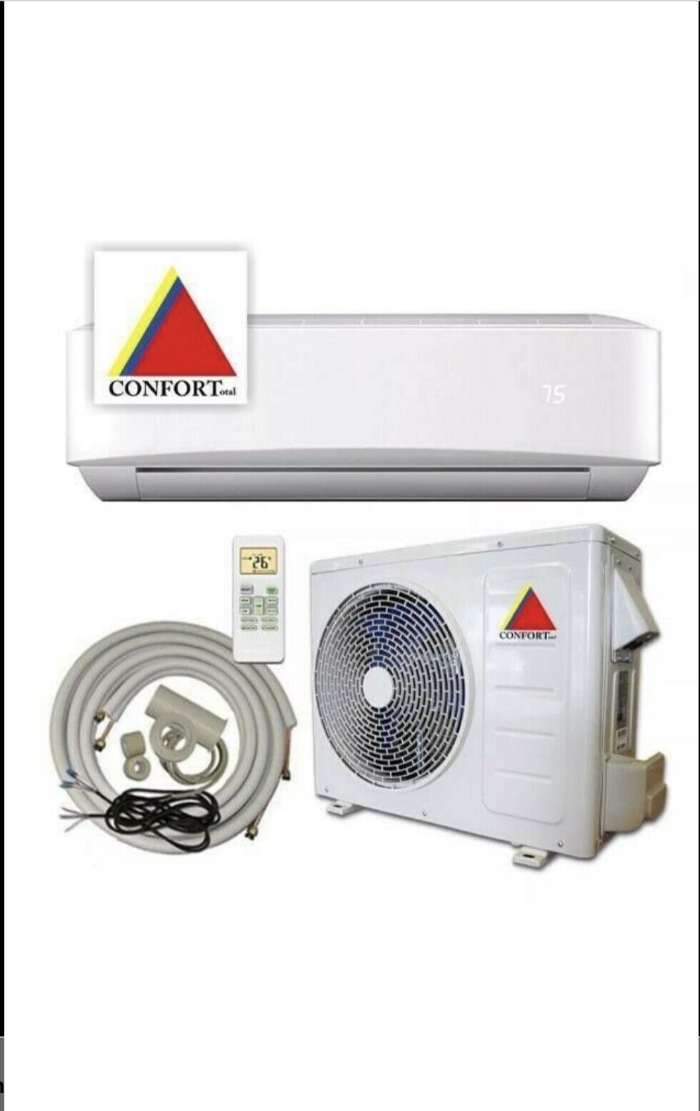 12,000 BTU Ductless Air Conditioner,Heat Pump Mini split 110V 1 Ton,W/Kit, WiFi