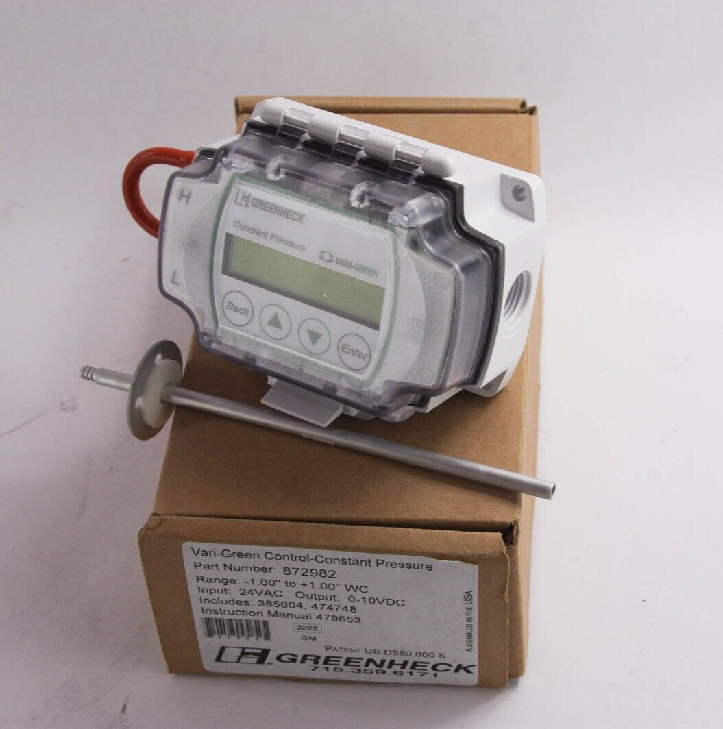 Greenheck 872982 Vari-Green Constant Pressure Control, Integral Transducer