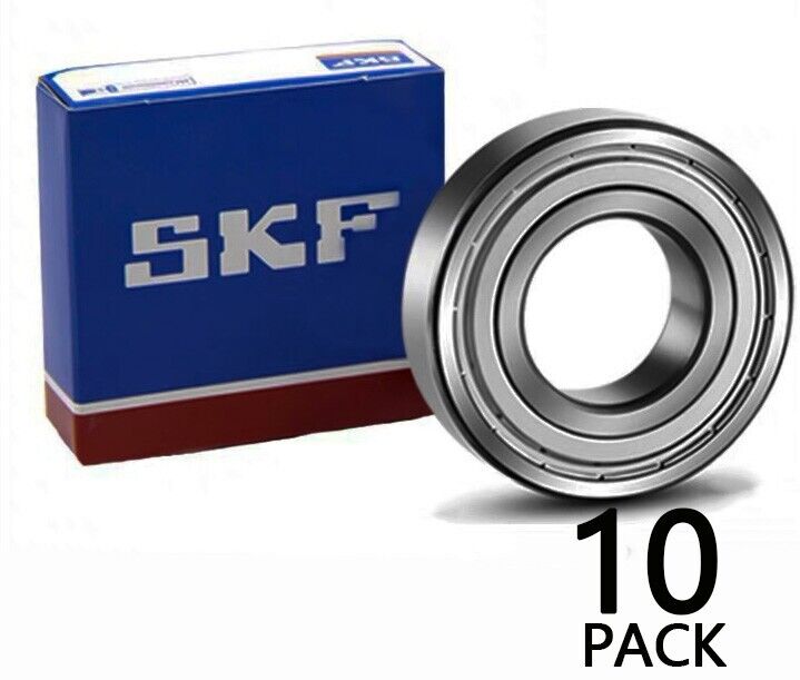 10PACK SKF Bearings 6007-2Z 35X62X14MM Double Metal Seal Ball Bearings