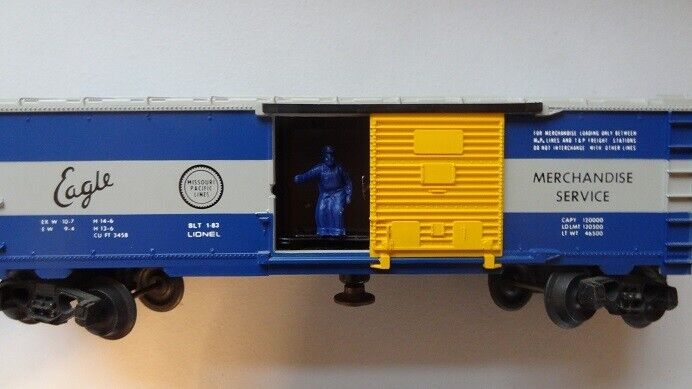 NOS LIONEL 6-9219 MISSOURI PACIFIC M.P. ANIMATED BOXCAR in Original Box