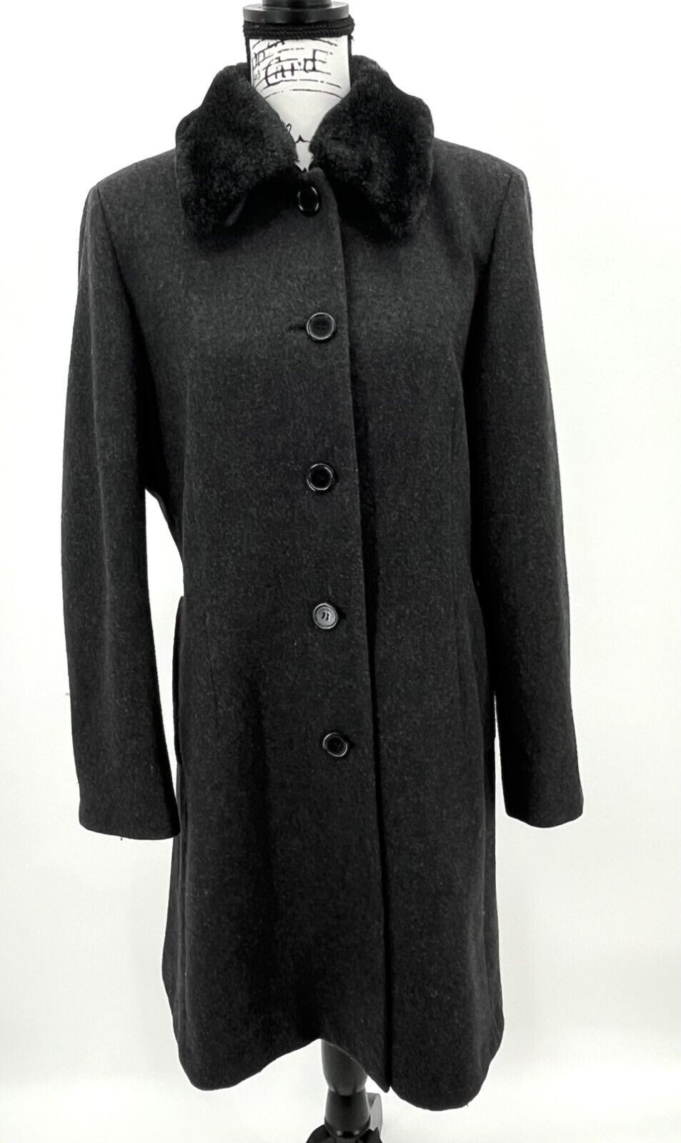 Vintage Donny Brook Women\'s 100% Wool Coat Made In Russia Size 14