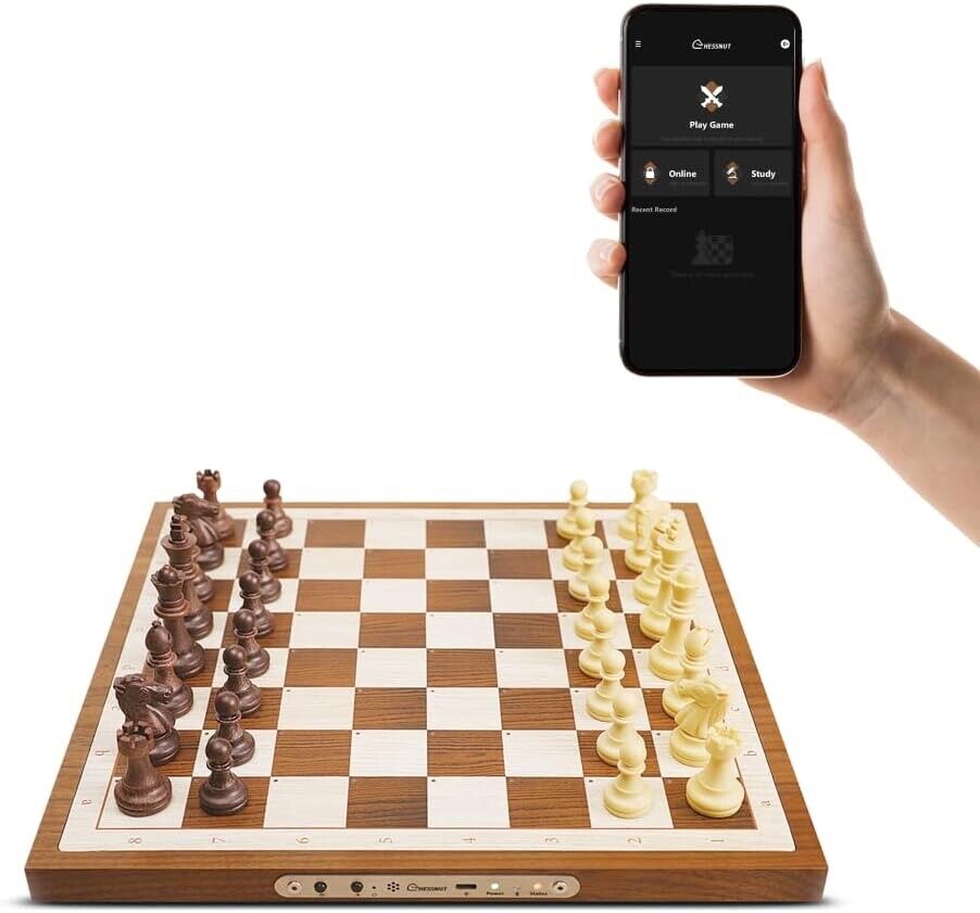 Air Electronic Chess Set a magnificently Handcrafted Wooden Chess Boar