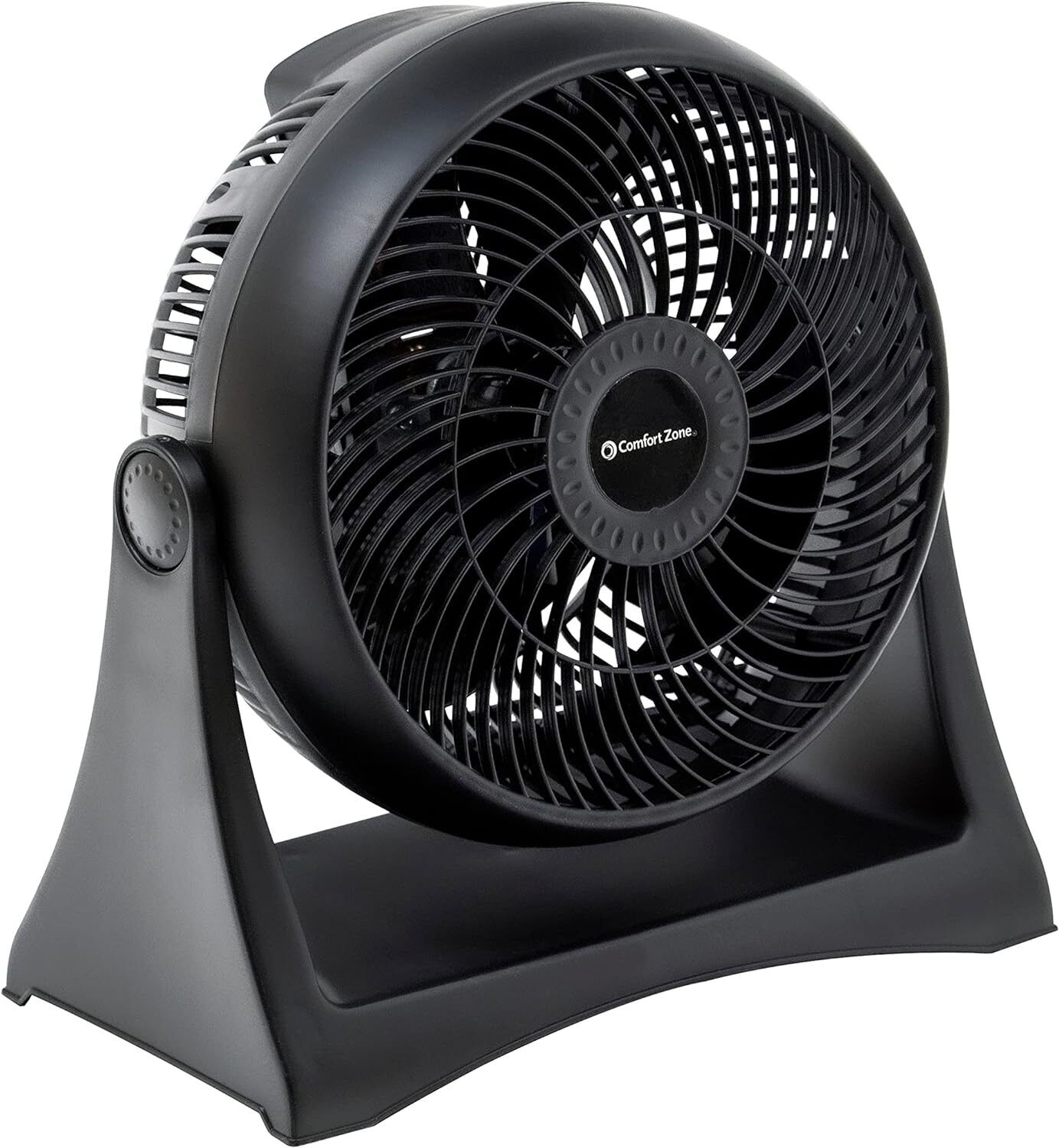 Comfort Zone 8” 3-Speed, Personal Table Fan, Electric, Wall-Mountable Option