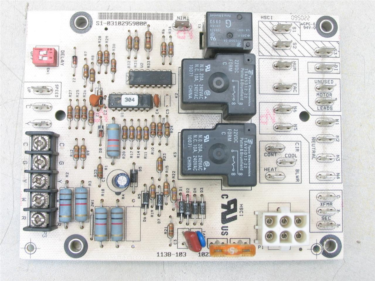 Honeywell 1138-103 Furnace Control Circuit Board S1-03102959000