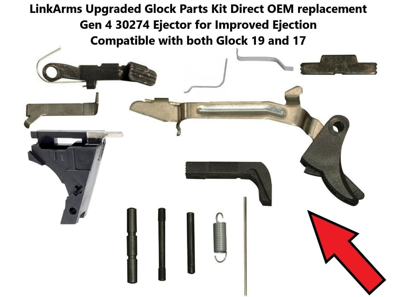 Glock 19 Lower parts Kit Gen 3 30724 Upgrade Premium 1:1 Rep for OEM G19 G17