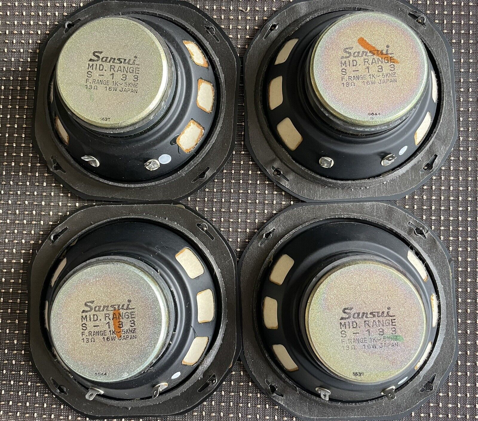 Classic SANSUI SP-5500x 5.5” Midrange Speakers S-133 Drivers - Buy 1,2,3 or 4