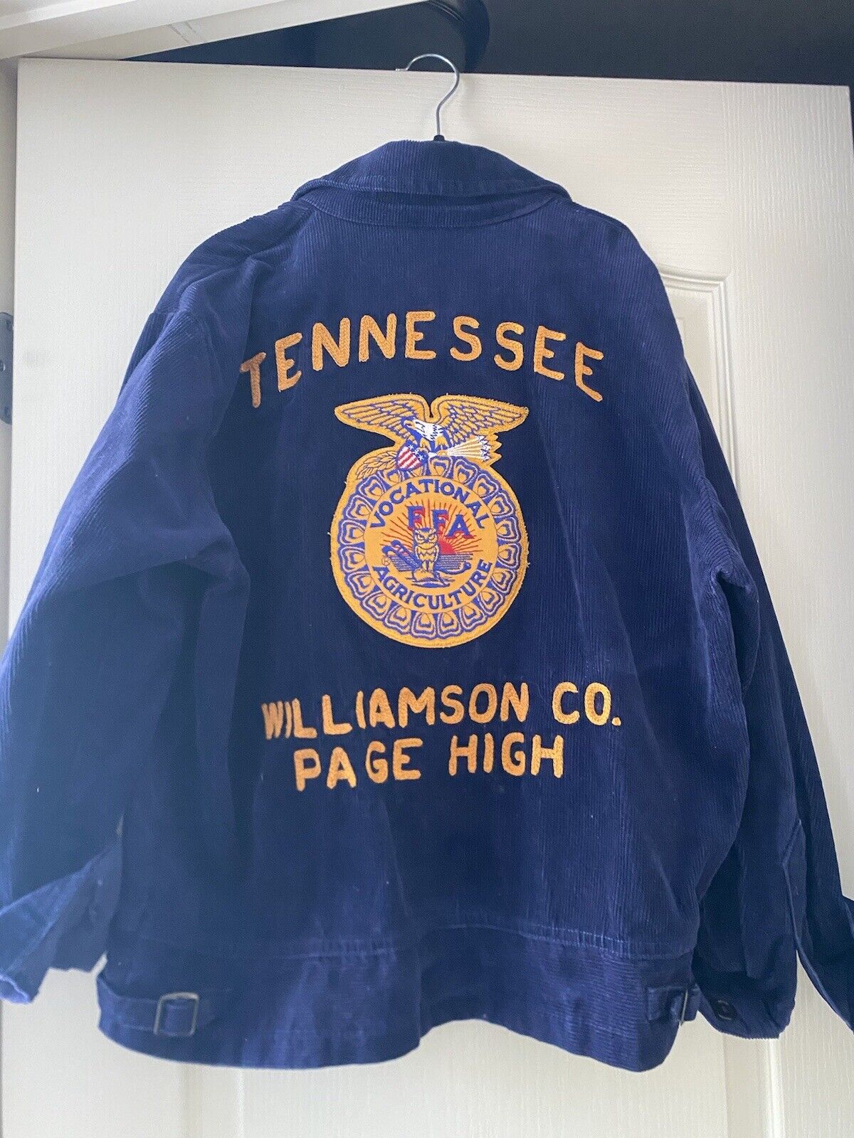 Vintage 80s FFA Corduroy Tennessee Jacket Size 40