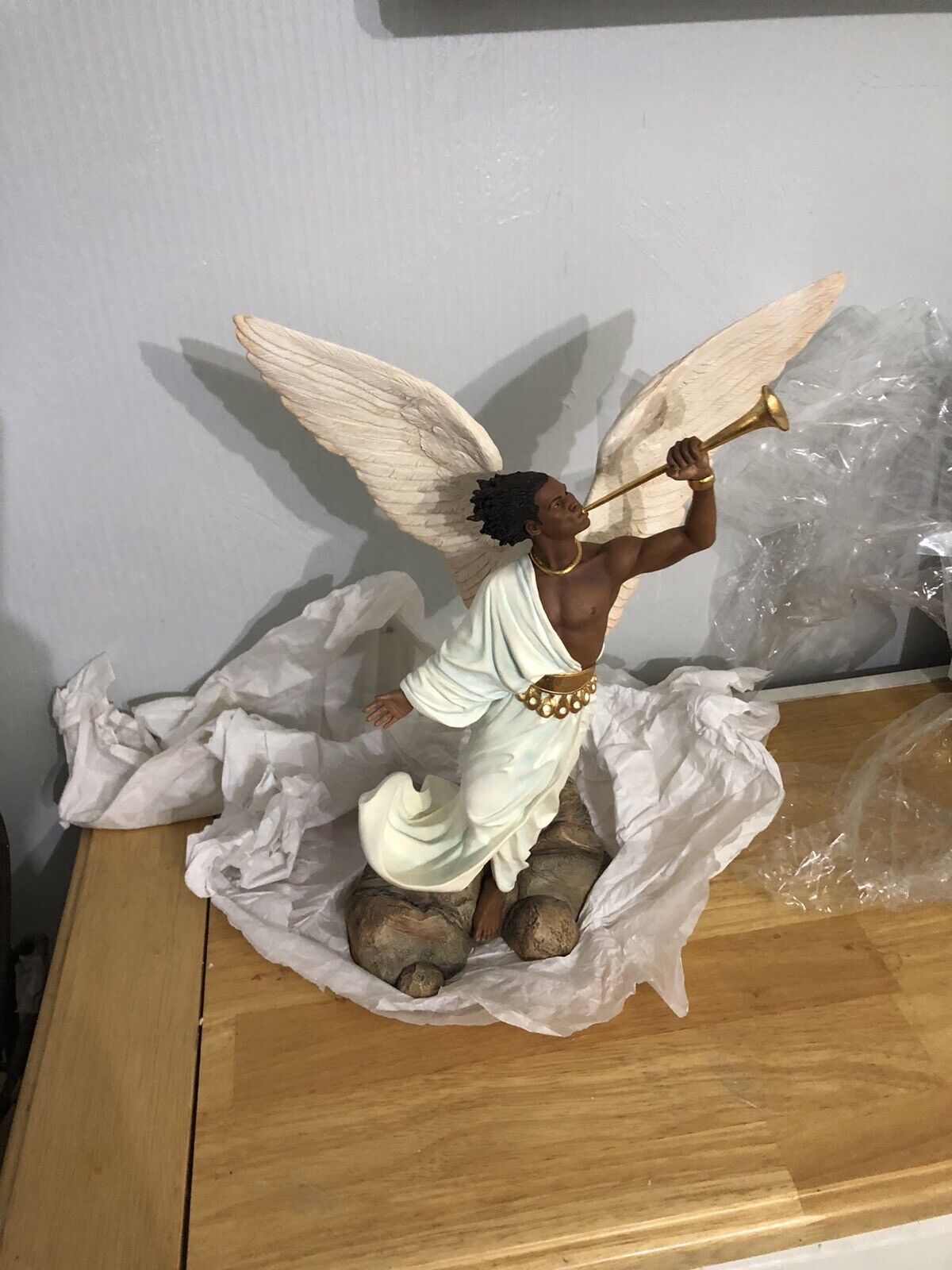 Lenox Ebony Visions, Thomas Blackshear, The Angel Gabriel Figurine, new, w/COA