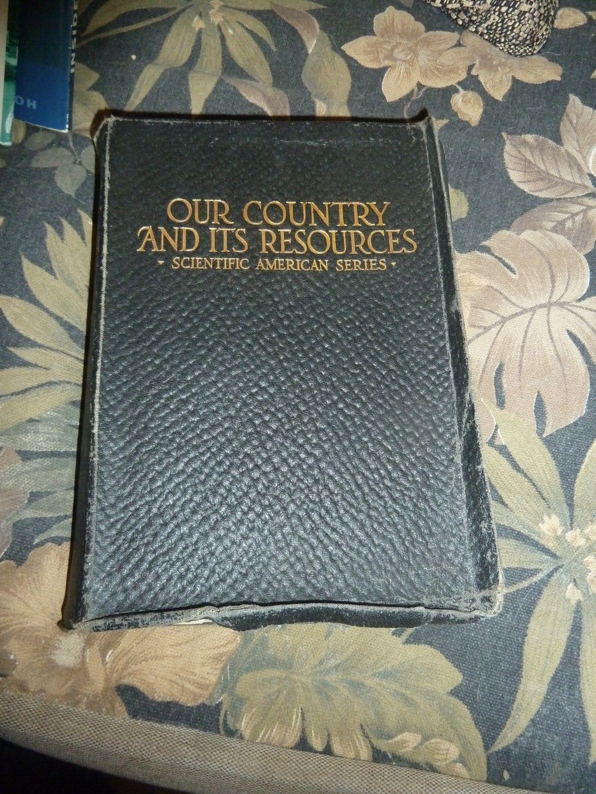 1918 OUR COUNTRY AND ITS RESOURCES by Albert A. Hopkins, 1918, Leather like, GC